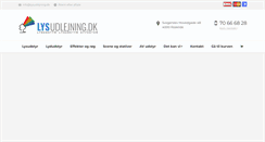 Desktop Screenshot of lysudlejning.dk